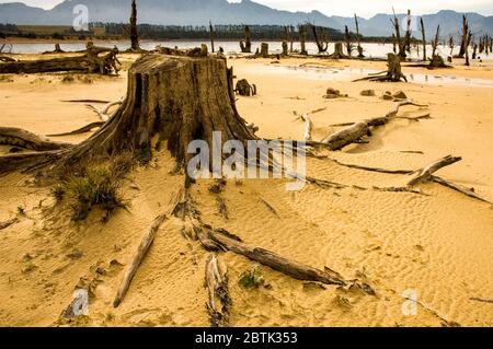 Das Wasser des Wasserreservoirs Südafrika Stockfoto