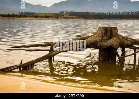 Das Wasser des Wasserreservoirs Südafrika Stockfoto