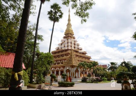 Der wichtigste Tempel in Khon Kaen: Wat Nong Wang Stockfoto