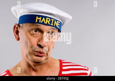 Porträt einer lustigen Silor Stockfoto