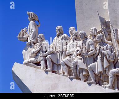 Denkmal für die Entdeckungen (Padrao dos Descobrimentos) am Ufer des Flusses Tejo, Belem District, Lissabon, Portugal Stockfoto