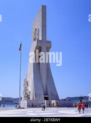 Denkmal für die Entdeckungen (Padrao dos Descobrimentos) am Ufer des Flusses Tejo, Belem District, Lissabon, Portugal Stockfoto