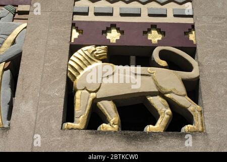 "The Story of Mankind" am Rockefeller Center, New York Stockfoto