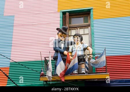 Centro Cultural De Las Artistas auf der El Caminito Straße, La Boca Bezirk von Buenos Aires, Argentinien, Südamerika Stockfoto