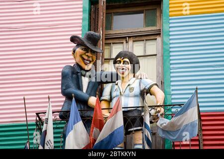 Centro Cultural De Las Artistas auf der El Caminito Straße, La Boca Bezirk von Buenos Aires, Argentinien, Südamerika Stockfoto