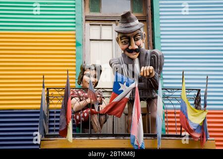 Centro Cultural De Las Artistas auf der El Caminito Straße, La Boca Bezirk von Buenos Aires, Argentinien, Südamerika Stockfoto