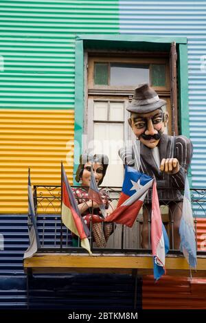 Centro Cultural De Las Artistas auf der El Caminito Straße, La Boca Bezirk von Buenos Aires, Argentinien, Südamerika Stockfoto