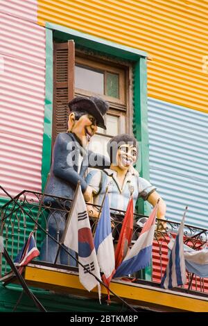 Centro Cultural De Las Artistas auf der El Caminito Straße, La Boca Bezirk von Buenos Aires, Argentinien, Südamerika Stockfoto