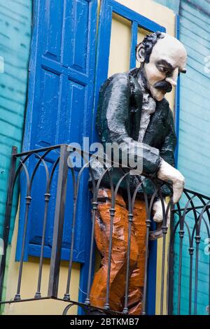 Centro Cultural De Las Artistas, El Caminito Straße in La Boca Bezirk von Buenos Aires, Argentinien, Südamerika Stockfoto