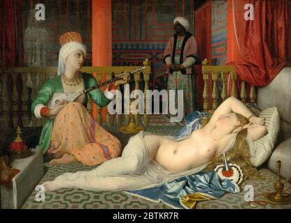 Odalisque mit Sklave - Jean-Auguste-Dominique Ingres Stockfoto