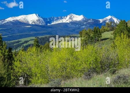 flint Creek Range und Foothills in der Nähe Garnison, montana Stockfoto