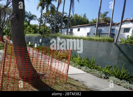 Beverly Hills, Kalifornien, USA 26. Mai 2020 EIN allgemeiner Blick auf die Atmosphäre von Lucille Ball und Desi Arnaz's ehemaligem Haus in 602 N. Roxbury Drive am 26. Mai 2020 in Beverly Hills, Kalifornien, USA. Foto von Barry King/Alamy Stock Photo Stockfoto