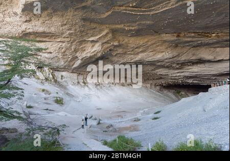 Mylodon Höhle Naturdenkmal in der Nähe von Puerto Natales, Chile Stockfoto