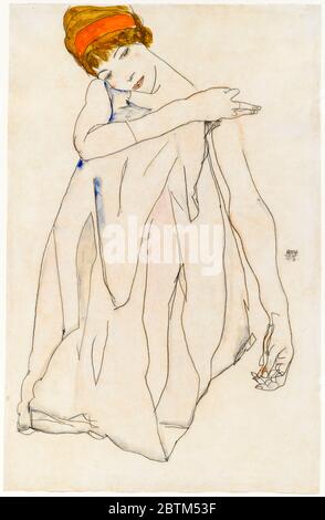 Egon Schiele, Tänzerin, Malerei, 1913 Stockfoto