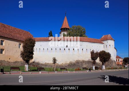 Prejmer befestigte Kirche, UNESCO-Weltkulturerbe im Kreis Brasov, Rumänien Stockfoto