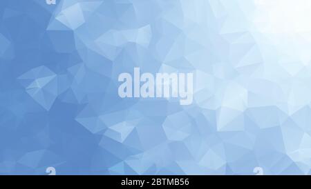 Blau-weißes Licht polygonalen Mosaik Hintergrund, Vector Illustration, Business Design Vorlagen Stock Vektor