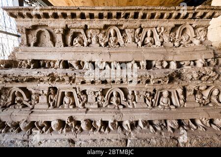 Jaulian Buddhist Stupa, alte Stadt Taxila, Jaulian, Bezirk Haripur, Khyber Pakhtunkhwa Provinz, Pakistan, Südasien, Asien Stockfoto