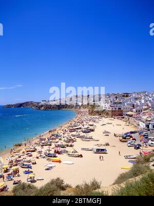 Praia de Albufeira, Albufeira, Algarve, Portugal Stockfoto