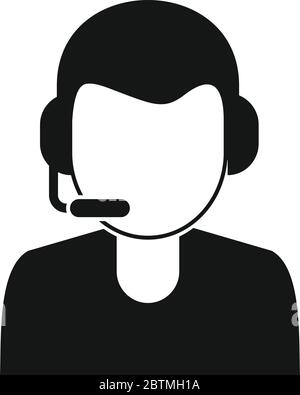 Symbol für Fußball-Kommentator. Einfache Illustration von Fußball-Kommentator Vektor-Symbol für Web-Design isoliert auf weißem Hintergrund Stock Vektor