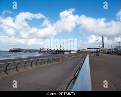 Blackpool Reiseziel Lancashire Nordengland Stockfoto