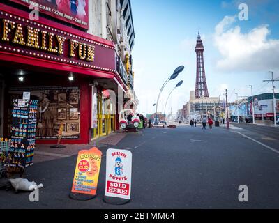 Blackpool Reiseziel Lancashire Nordengland Stockfoto