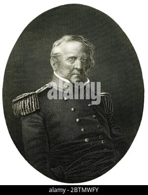 WINFIELD SCOTT (1786-1866) amerikanischer Armeekommandant Stockfoto