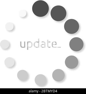 Symbol installieren, Design auf weißem Hintergrund Stock Vektor