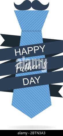 Vatertag. Riegel in flacher Ausführung. Feier Tag. Happy Vatertag. Beschriftung Design. Vector Illustration Stock Vektor