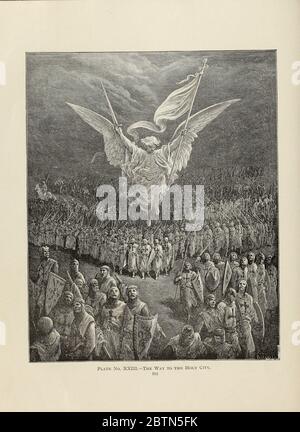 Der Weg zur Heiligen Stadt Tafel XXIII aus dem Buch Geschichte der Kreuzzüge. Mit einer herrlichen Galerie von hundert ganzseitigen Gravuren des weltberühmten Künstlers Gustave Doré [Gustave Dore] von Boyd, James P. (James Penny), 1836-1910. Veröffentlicht in Philadelphia 1892 Stockfoto