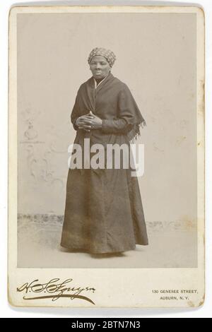 Harriet Tubman. Geboren in Dorchester County, MarylandGeboren in die Sklaverei als Araminta Ross, Harriet Tubman rebellierte gegen Knechtschaft von ihren frühesten Jahren, die weg, so früh wie im Alter von sieben. Stockfoto