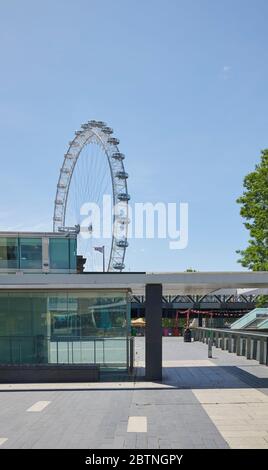 London Eye nicht bewegen aufgrund von London in Lockdown, Großbritannien Stockfoto