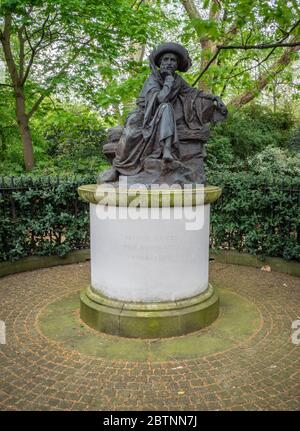 Henry der Navigator, Belgrave Square, London. Eine Statue des portugiesischen Entdeckers in der Nähe der Botschaft von Portugal, London. Stockfoto