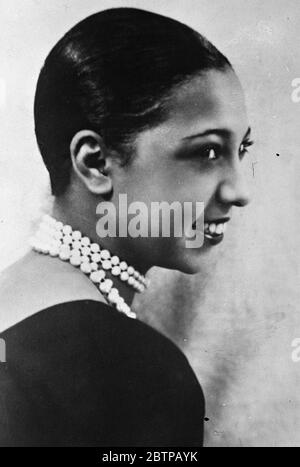 Josephine Baker . Hochformat . April 1929 Stockfoto