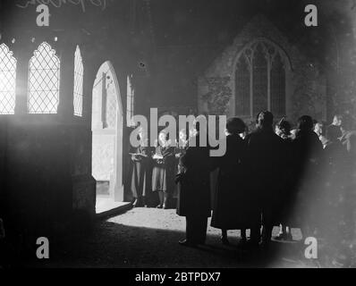 Sidcup Krankenhaus Lied Sänger . 1934 Stockfoto