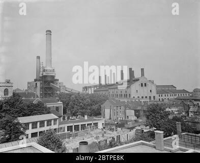 Deptford Power Station . Bis 11. August 1937 Stockfoto