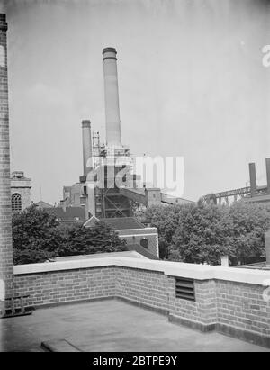 Deptford Power Station . Bis 11. August 1937 Stockfoto