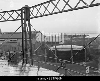 Gravesend Gaswerk in Kent . Allgemeine Ansicht der Werke . 1939 Stockfoto