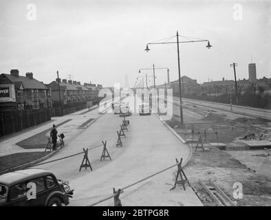 Bellen Bypass Erweiterung . Blick nach Osten. 28 Mai 1938 Stockfoto