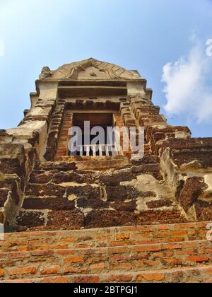 Wat Ratchaburana ist ein Tempel im Phra Nakhon Si Ayutthaya Historical Park. Die Hauptpagode des Tempels ist einer der besten Tempel in der Stadt. Standort Stockfoto