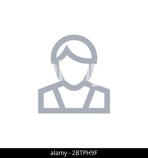 Person Umriss einfaches Symbol Stock Vektor