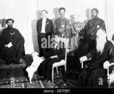 Tutor zu Haile Selassie . 1938 Stockfoto