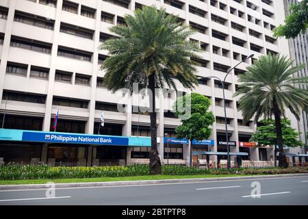 Makati, Manila, Philippinen - 26. Mai 2020: Leere Ayala Avenue während der Quarantäne ECQ mit Coronavirus-Covid Stockfoto