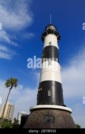 Leuchtturm, Miraflores, Lima, Peru Stockfoto