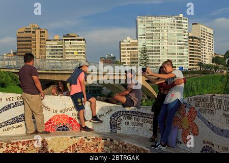 Parque de Amor, Miraflores, Lima, Peru Stockfoto