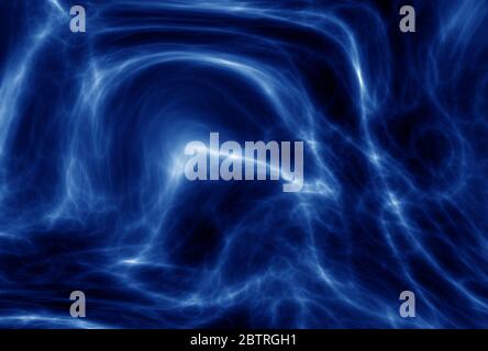 Blaue Plasmaenergie Rauch Wolken Stockfoto