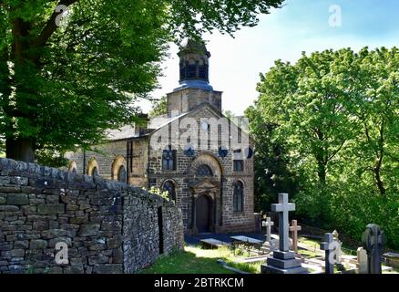 Kirche des heiligen Johannes des Göttlichen, Cliviger Stockfoto