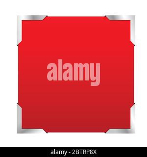 Fotorahmen rote Farbe Art Vektor Stock Vektor
