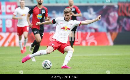 Leipzig, Deutschland. Mai 2020. Timo Werner, Einzelkampagne firo, Fußball: 27.05.2020 1.Bundesliga, Saison 19/20 2019/2020 28. Spieltag: RB Leipzig - Hertha BSC, Berlin 2: 2 BILDPUNKT/Roger Petzsche/Pool/firo Sportfoto Verwendung weltweit Quelle: dpa/Alamy Live News Stockfoto