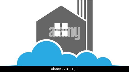 Gebäude, Immobilien, Haus Logo Symbol Illustration Stock Vektor
