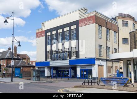 Das Äußere des Odeon-Kinos in South Woodford. Essex, England Stockfoto